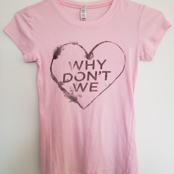 Official Why Don't We Merch Pink Watercolor Shirt - Picture 2 of 6